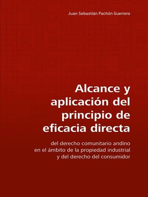 cover image of Alcance y aplicación del principio de eficacia directa